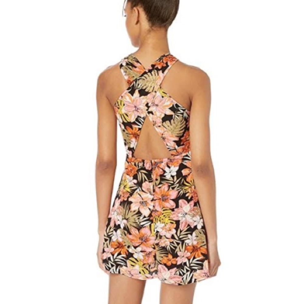 Billabong Summer Hibiscus Dress With Pockets